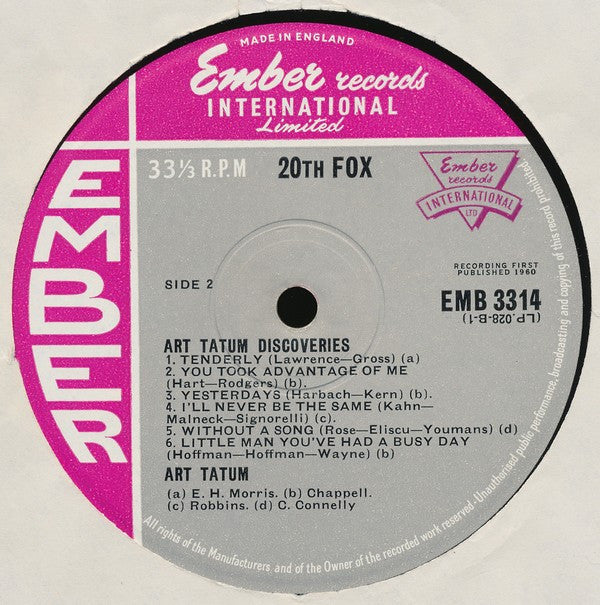 Art Tatum : In Person (LP)
