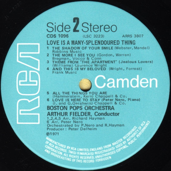Arthur Fiedler / Boston Pops* : Embraceable You (LP, Comp)