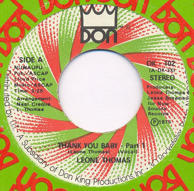 Leon Thomas : Thank You Baby (7")