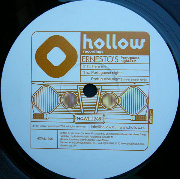 Ernesto's* : Portuguese Nights EP (12", EP)