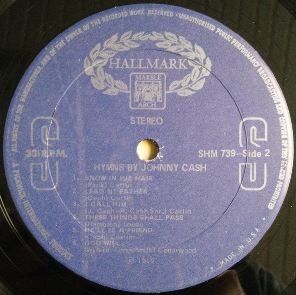 Johnny Cash : Hymns By Johnny Cash (LP)