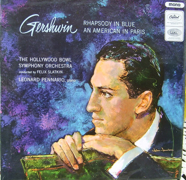 George Gershwin, The Hollywood Bowl Symphony Orchestra, Leonard Pennario : Rhapsody In Blue/An American In Paris (LP, Mono)