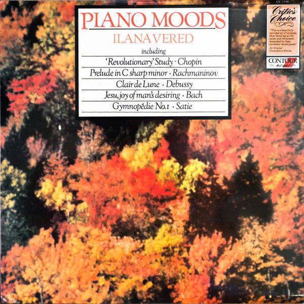 Ilana Vered : Piano Moods (LP, Album)