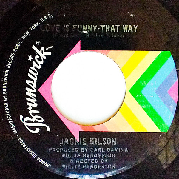 Jackie Wilson : Try It Again / Love Is Funny That Way (7", Styrene)