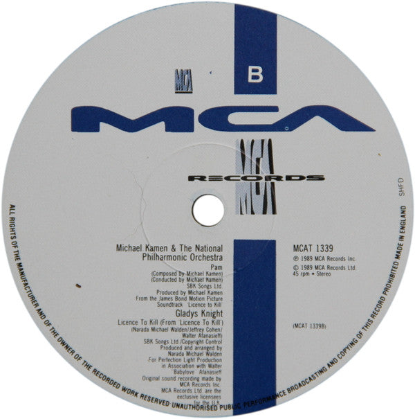 Gladys Knight : Licence To Kill  (12", Single)