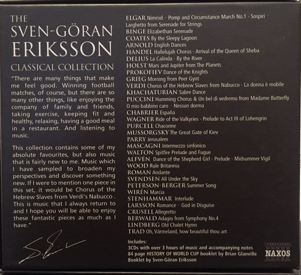 Various : The Sven-Göran Eriksson Classical Collection (3xCD, Comp + Box, Comp)