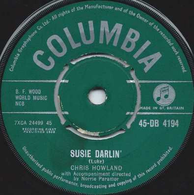 Chris Howland : Susie Darlin' (7", Single)