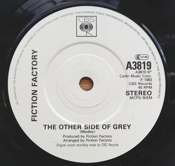 Fiction Factory : Ghost Of Love (7", Single, Pap)