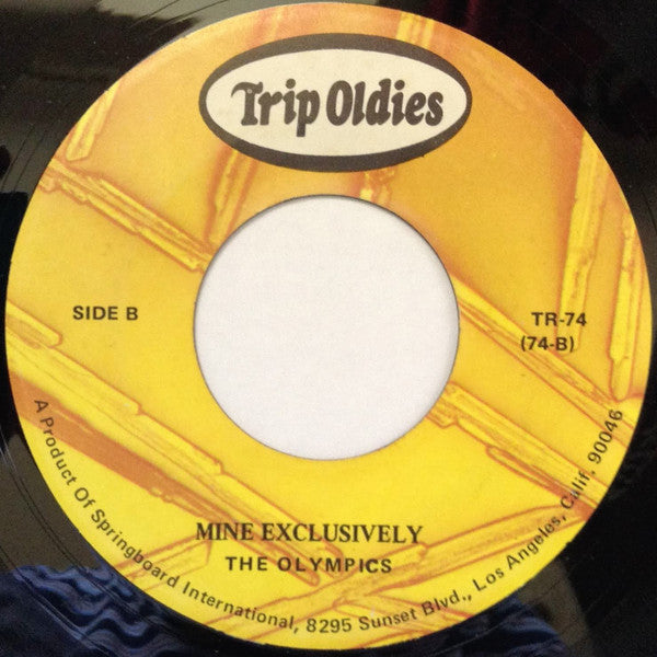 The Pentagons / The Olympics : To Be Loved / Mine Exclusively (7", Single, RE)
