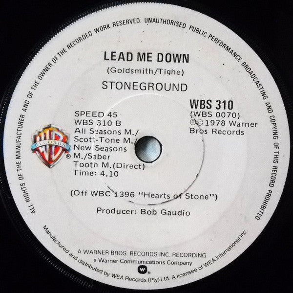 Stoneground : Deeper Than Love (7", Single)