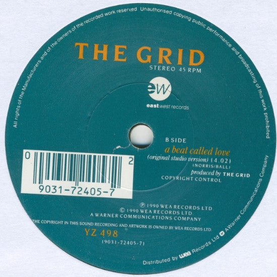The Grid : A Beat Called Love (7", Single)