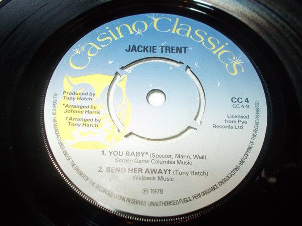 Family Affair / Jackie Trent : Love Hustle / You Baby / Send Her Away (7", Pus)