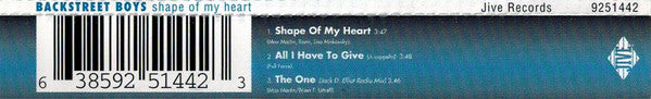 Backstreet Boys : Shape Of My Heart (CD, Single)