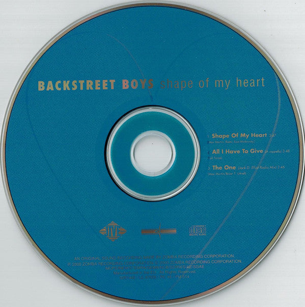 Backstreet Boys : Shape Of My Heart (CD, Single)