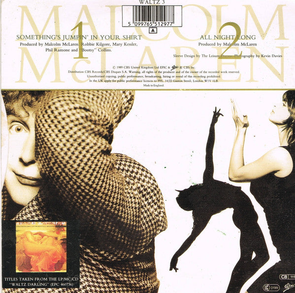 Lisa Marie With Malcolm McLaren And The Bootzilla Orchestra : Something's Jumpin' In Your Shirt (7", Single, Tit)