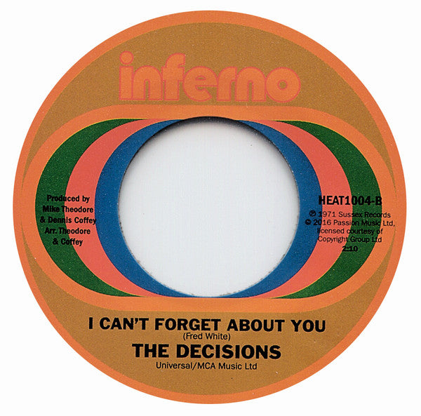 Billy Woods (2) / The Decisions : Let Me Make You Happy / I Can't Forget About You (7")