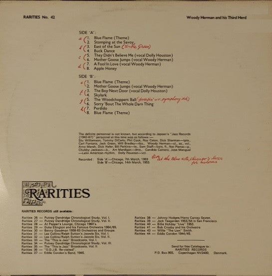Woody Herman And His Third Herd : The Great... Woody Herman And His Herd (LP, Comp)