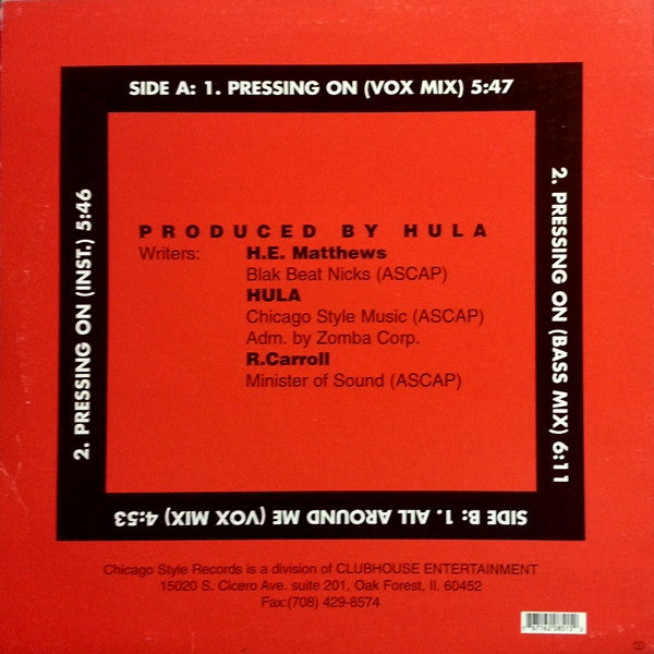 Ron Carroll : Pressing On (12")