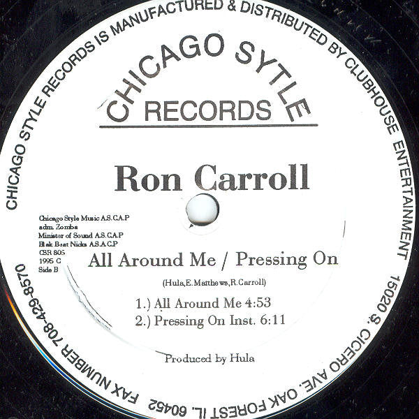 Ron Carroll : Pressing On (12")