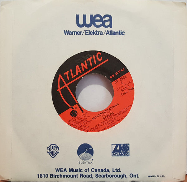 Genesis : Misunderstanding (7")