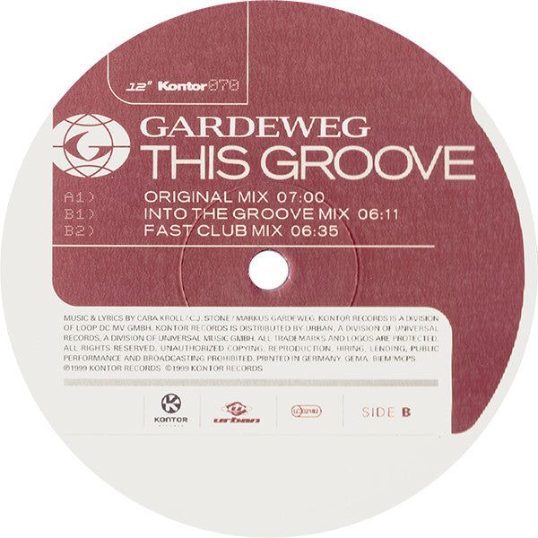 Markus Gardeweg : This Groove (12")