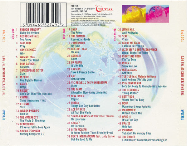 Various : The Greatest Hits Of The 90's – Part One 1990 To 1994 (3xCD, Comp)