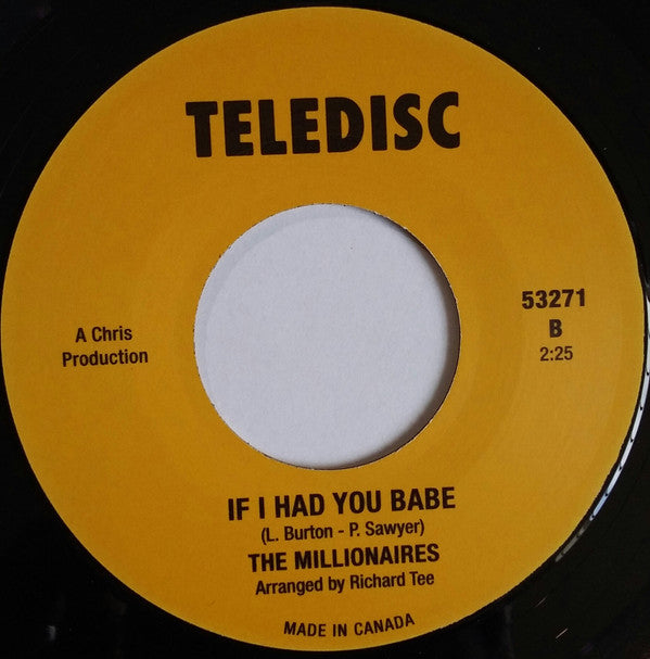 The Millionaires (28) : Never For Me (7", RE)