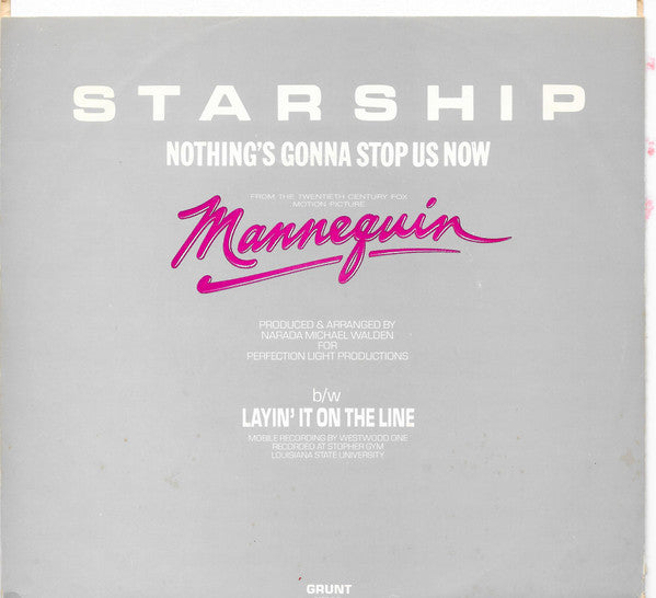 Starship (2) : Nothing's Gonna Stop Us Now  (7", Single, Dia)