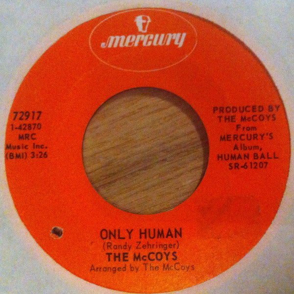 The McCoys : Only Human / Love Don't Stop (7")