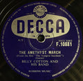 Billy Cotton And His Band : The Amethyst March / Absent Friends (Shellac, 10")