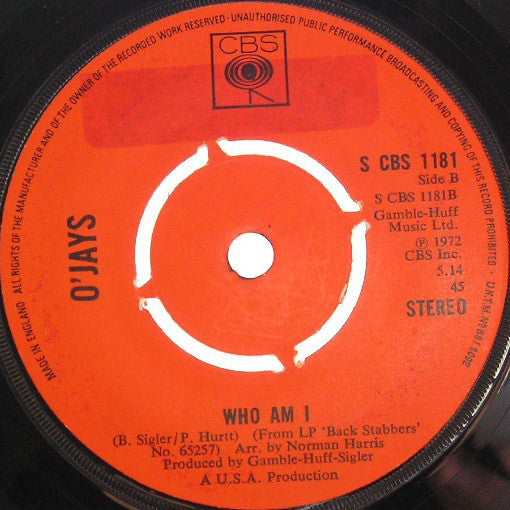 O'Jays* : Love Train (7", Single,  4 )
