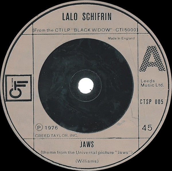 Lalo Schifrin : Jaws (7", Single, M/Print)