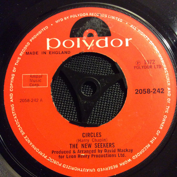 The New Seekers : Circles (7", Single, Lar)