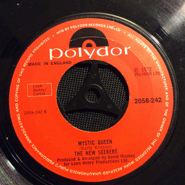 The New Seekers : Circles (7", Single, Lar)