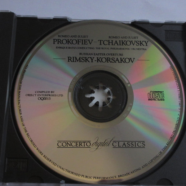 Enrique Batiz Conducting Royal Philharmonic Orchestra - Sergei Prokofiev / Pyotr Ilyich Tchaikovsky / Nikolai Rimsky-Korsakov : Romeo And Juliet / Romeo And Juliet / Russian Easter Overture (CD, Album, Dis)