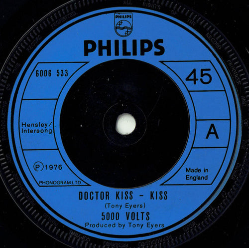 5000 Volts : Doctor Kiss - Kiss (7", Single, Blu)