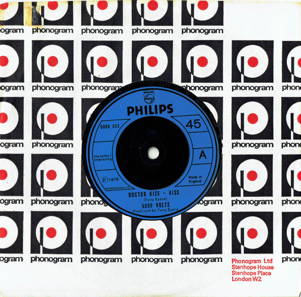 5000 Volts : Doctor Kiss - Kiss (7", Single, Blu)