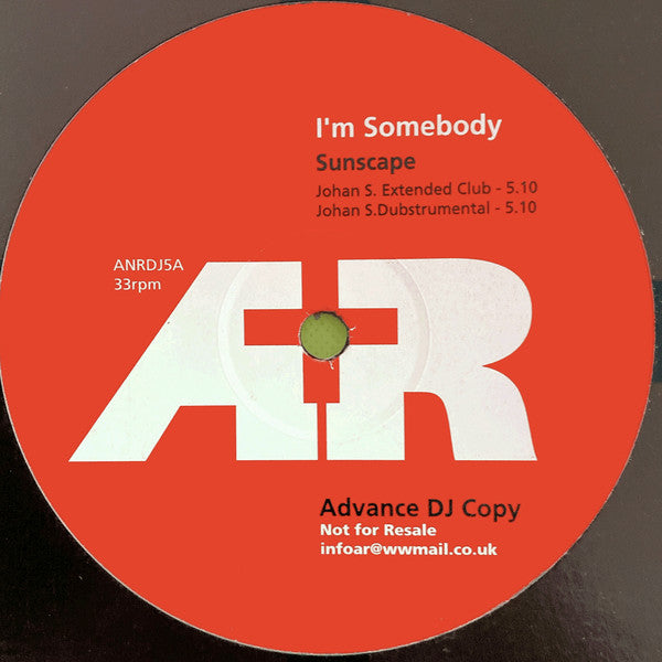 Sunscape* : I'm Somebody (12", Promo)