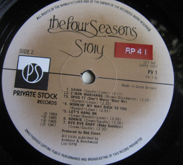 The Four Seasons : The Four Seasons Story (2xLP, Comp, Gat)