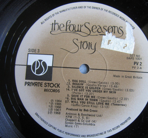 The Four Seasons : The Four Seasons Story (2xLP, Comp, Gat)