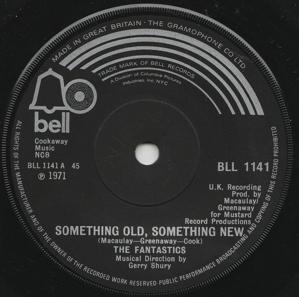 The Fantastics : Something Old, Something New  (7", Single, Sol)