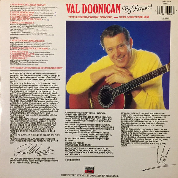 Val Doonican : The Val Doonican Music Show (LP, Album)