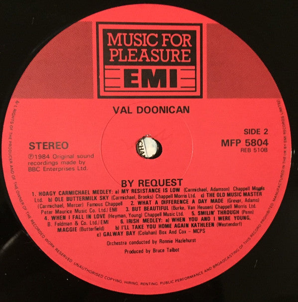 Val Doonican : The Val Doonican Music Show (LP, Album)