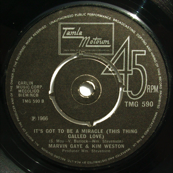 Marvin Gaye & Kim Weston : It Takes Two (7", Single, RE, Kno)