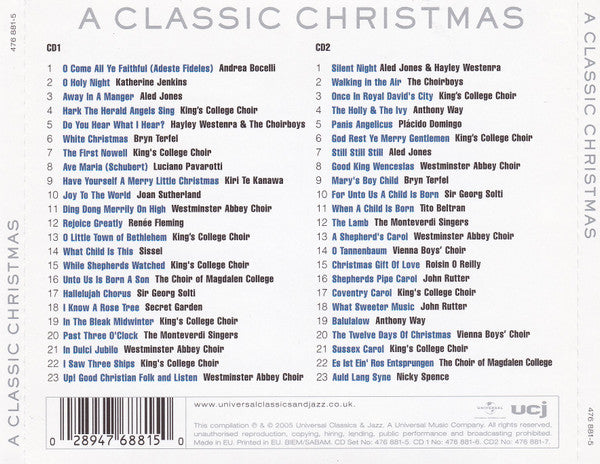 Various : A Classic Christmas (2xCD, Comp)
