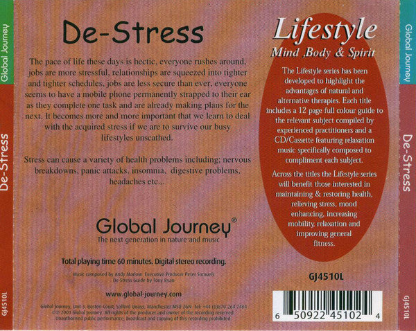 Andy Marlow (4) : De-Stress (CD, Album)