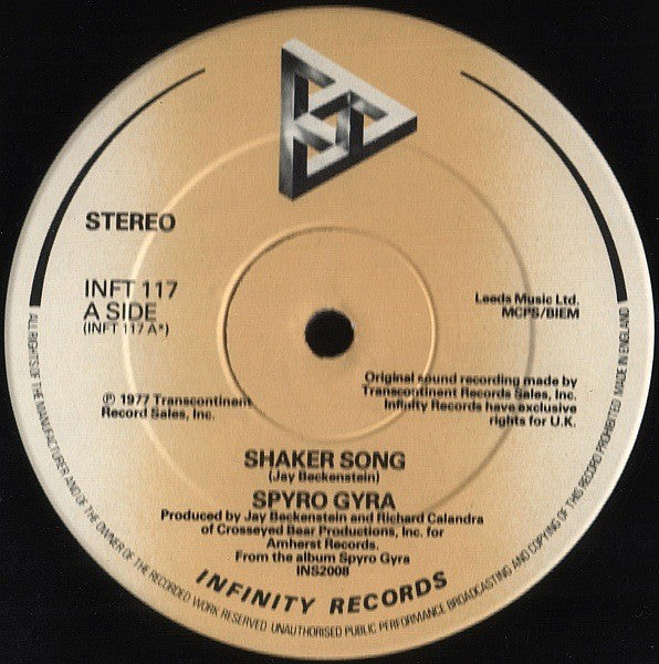 Spyro Gyra : Shaker Song (12", Ltd)