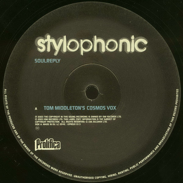 Stylophonic : Soul Reply (12", Promo)