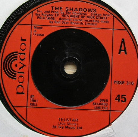 The Shadows : Telstar (7", Single, Inj)