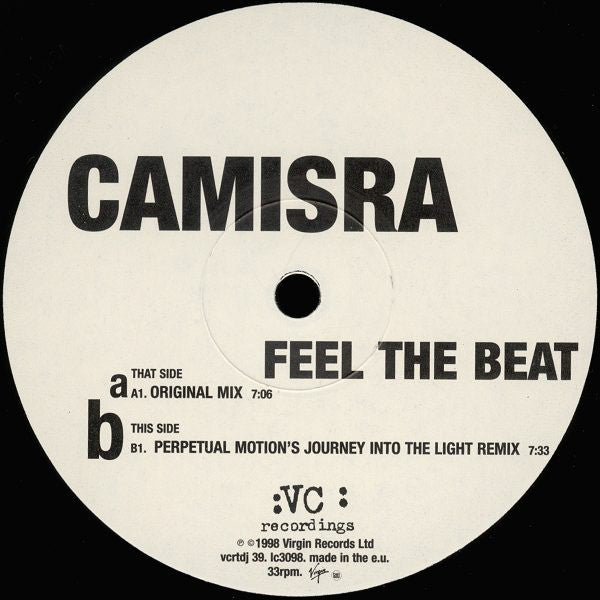 Camisra : Feel The Beat (2x12", Promo)